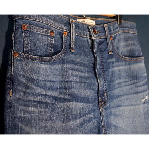 Madewell Classic Straight Distressed Jeans New 30 - Picture 6 of 12